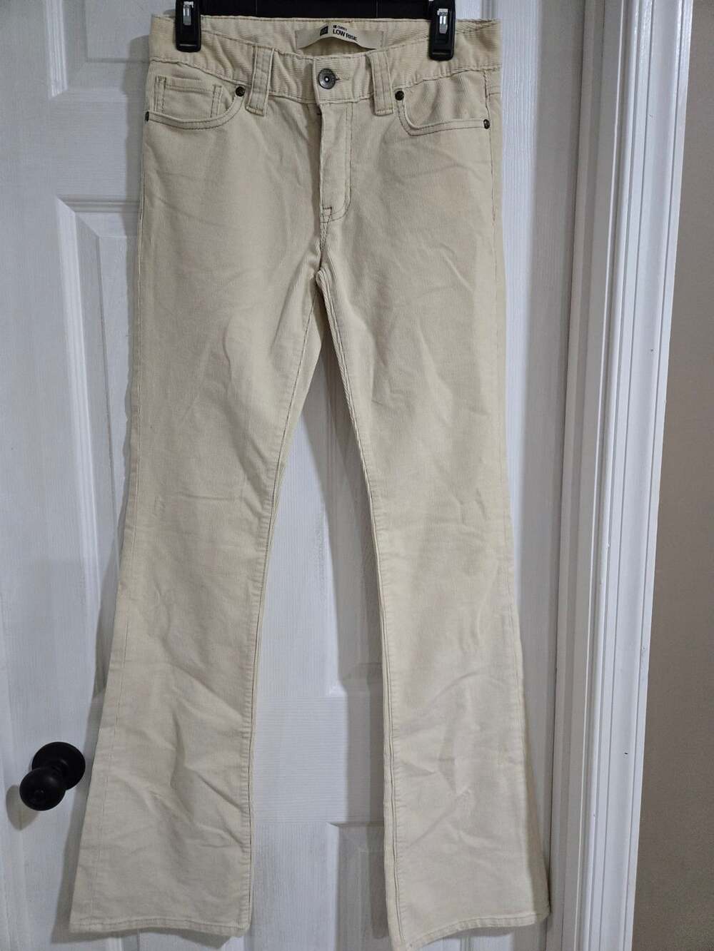 Gap Curvy Low Rise Corduroy Pants Cream